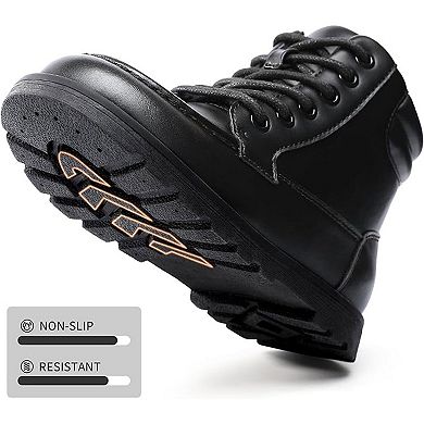 HOMEHOT Boys Ankle Boots with Side Zipper for Little/Big Kids