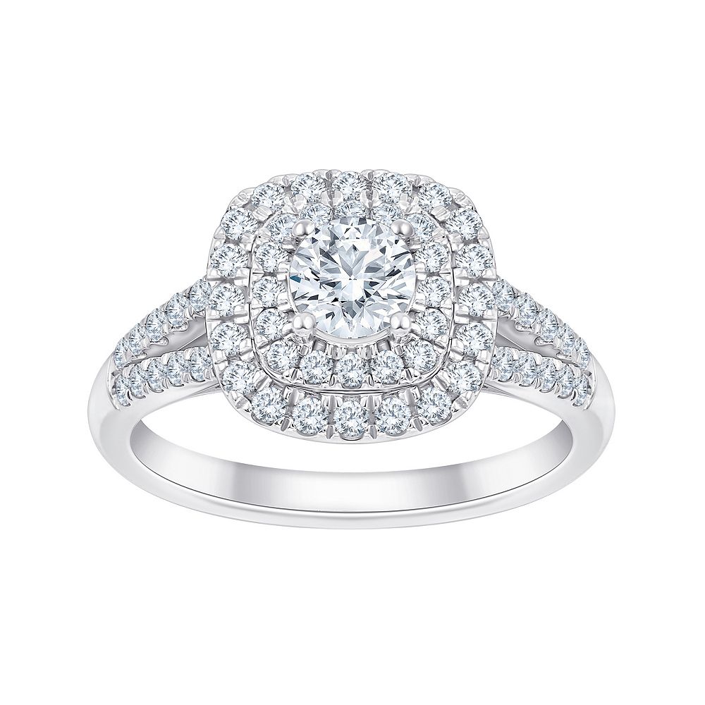 Brilliant Love Sterling Silver 1 Carat T.W. Lab-Grown Diamond Round ...