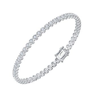 Brilliant Love Sterling Silver 1/2 Carat T.W. Lab-Grown Diamond Bracelet