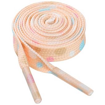 1 Pair Flat Strings Colorful Polka Dot Shoelaces for Sneakers 39.4''