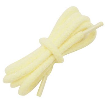 2 Pairs Round Fuzzy Shoe Laces Hairy Soft Wide Shoelaces for Shoes 55.12"