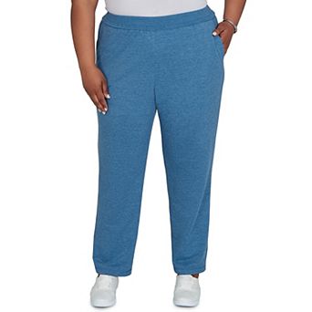 Plus Size Alfred Dunner Easy Does It Heathered Lounge Pants