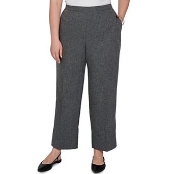 Plus Size Alfred Dunner Dinner Theater Mono Melange Pants