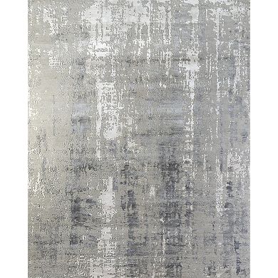 HomeRoots Abstract Hand Knotted Area Rug
