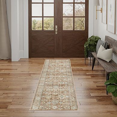 HomeRoots Runner Oriental Polypropylene Area Rug