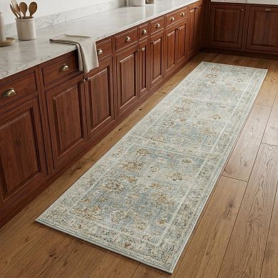 HomeRoots Runner Oriental Polypropylene Area Rug