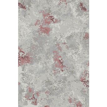 HomeRoots Rectangle Abstract Plush Acrylic Area Rug