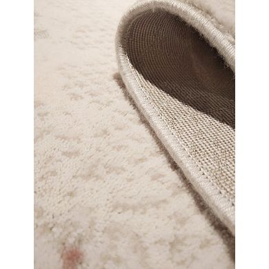 HomeRoots Rectangle Abstract Plush Acrylic Area Rug