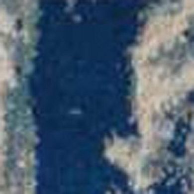 HomeRoots Rectangle Abstract Polyester Area Rug