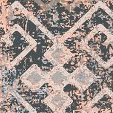 HomeRoots Rectangle Abstract Cotton Blend Area Rug