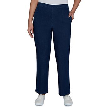 Women's Alfred Dunner Tuscany Smooth Short Length Elastic Jeans