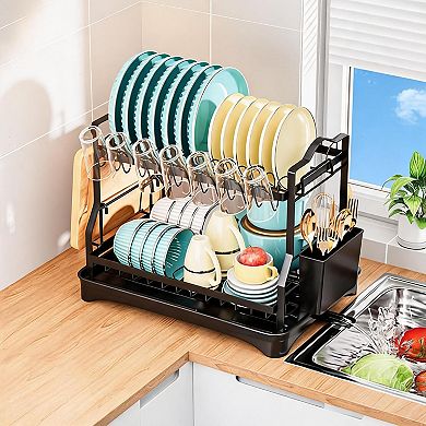 Detachable Kitchen Dish Rack - Multi-Functional Dish Drainer, Kitchen Countertop Organizer