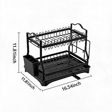 Detachable Kitchen Dish Rack - Multi-Functional Dish Drainer, Kitchen Countertop Organizer