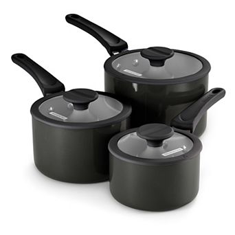 Tramontina Ceramic Non Stick 6 pc Nesting Sauce Pan Set with Lids