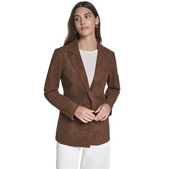 Women's Levi's® Faux Leather Single Breasted Blazer