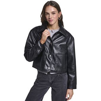 Women's Levi's® Faux Leather Cropped Chore Jacket