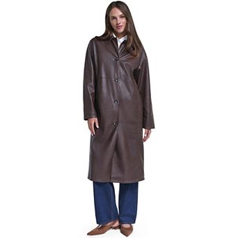 Women's Levi's® Long Faux Leather Duster Coat