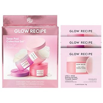 Glow Recipe Korean Toner Pad Collection Gift Set for Pores, Dark Spots, and Skin Barrier Repair