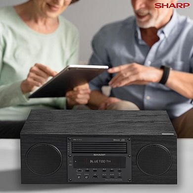 Sharp CD-BH350 Micro Audio Component System with 5 CD Changer Bluetooth FM Radio & USB Playback