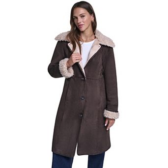 Women's Levi's® Long Faux Shearling Coat
