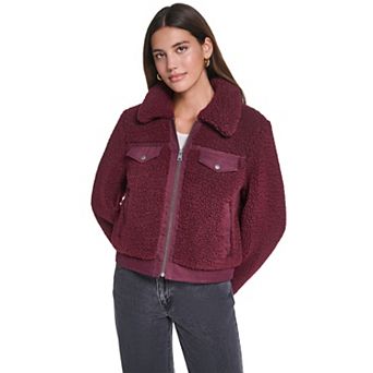 Women's Levi's® Cropped Sherpa Trucker Jacket
