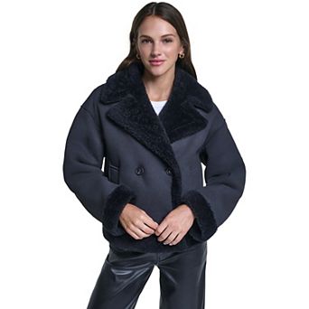 Women's Levi's® Double Breasted Faux Shearling Jacket