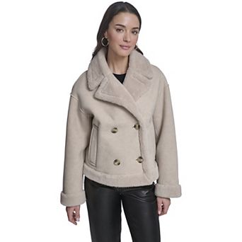 Women's Levi's® Double Breasted Faux Shearling Jacket