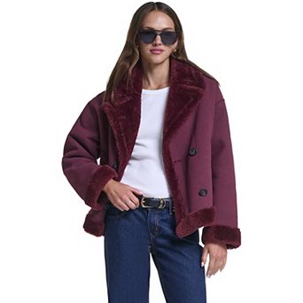 Women's Levi's® Double Breasted Faux Shearling Jacket