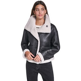 Women's Levi's® Reversible Faux Shearling Asymmetrical Jacket