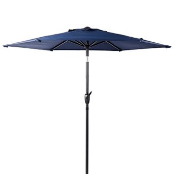 10FT Patio Umbrella,With Push Button Tilt,Crank Mechanism,Not Include Umbrella Base,Garden