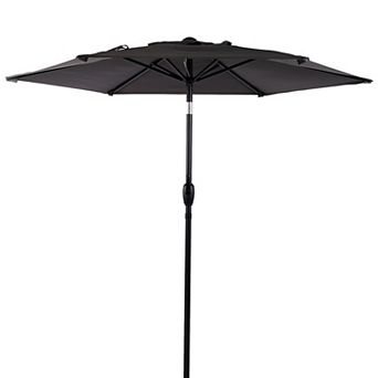 10FT Patio Umbrella,With Push Button Tilt,Crank Mechanism,Not Include Umbrella Base,Garden