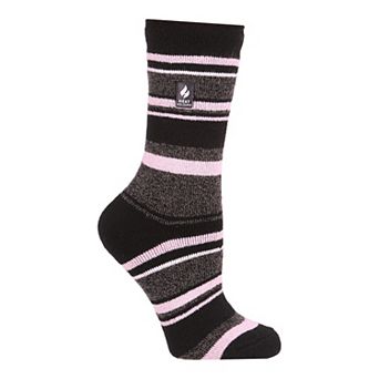 Women's Heat Holders Lite Multi Stripe Crew Socks