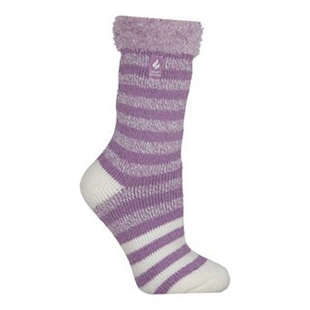 Women's Heat Holders Avery Stripe Crew Socks