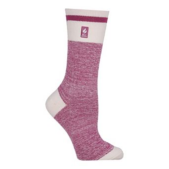 Women's Heat Holders Ultra Lite Block Twist Crew Socks