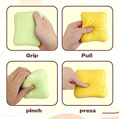2 Pack Soft Bread Butter Squishy Toy