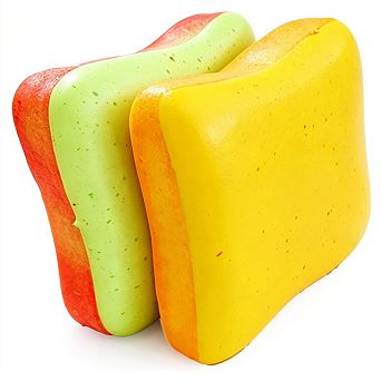 2 Pack Soft Bread Butter Squishy Toy