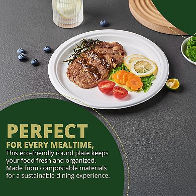 9" Round Biodegradable Plate