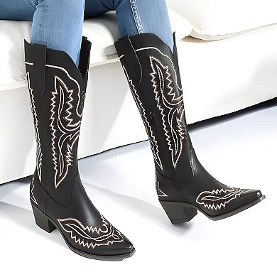 Embroidered Cowboy Boots