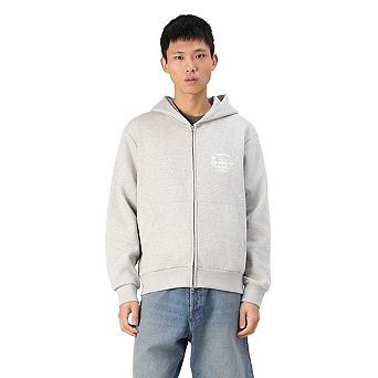 Jack And Jones Mens Prime Graphic Print Regular Full Zip Hoodie