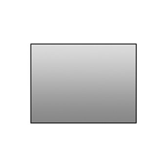 24x32 Inch Black Aluminum Rectangular Framed Bathroom Mirror, Horizontal and Vertical