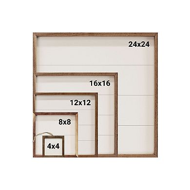 Kendrick Home Woodland Snowman Framed Wall Art