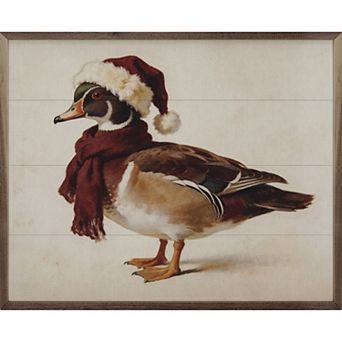Kendrick Home Holiday Mallard Framed Wall Art