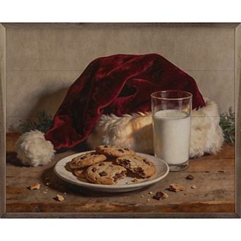 Kendrick Home Santa's Cookies Wall Art