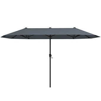 Costway 13 FT Large Patio Umbrella Outdoor Double-Sided Table Market Umbrella for Garden