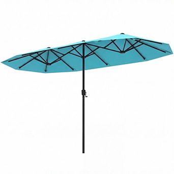 Costway 13 FT Large Patio Umbrella Outdoor Double-Sided Table Market Umbrella for Garden
