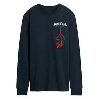 Men's Spider-Man Brand New Day Logo Long Sleeve Graphic Tee