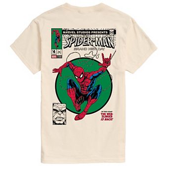 Men's Spider-Man Brand New Day Comic Cover Graphic Tee