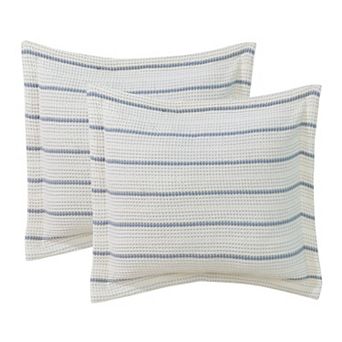 Levtex Home Waffle Stripe Euro Sham Set of 2