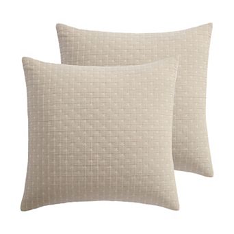 Levtex Home Cross Stitch Euro Sham Set of 2