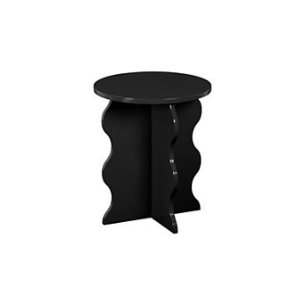 Linon Round Wooden Accent Table